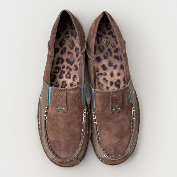 Ariat Shoes - Ariat Shoes Womens Size 9.5 B Cruiser Brown Leather Slip On Loafer